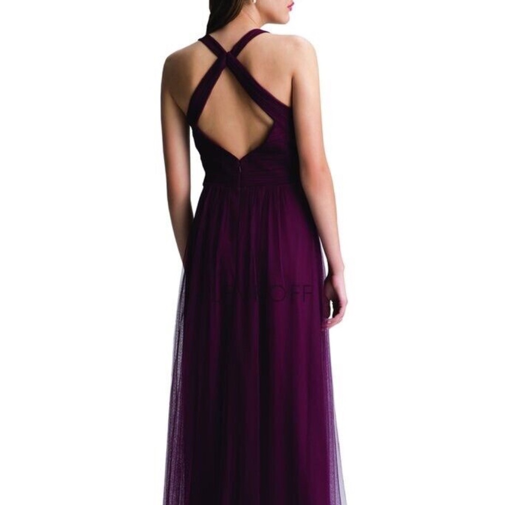Bill Levkoff bridesmaid dress in wine size 4. - Picture 3 of 5
